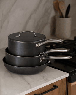 Calphalon Premier Space-Saving 10-Piece Set — hero shot